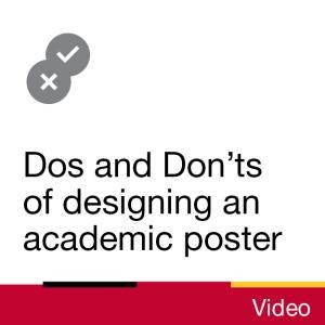 Video: Dos and Don&#039;ts of designing an academic poster