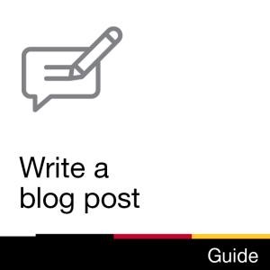 Guide: Write a blog post