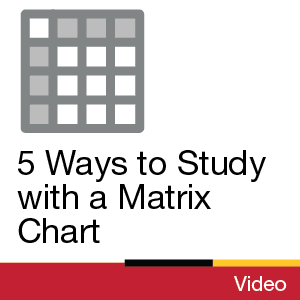 Video: 5 Ways to Study with a Matrix Chart