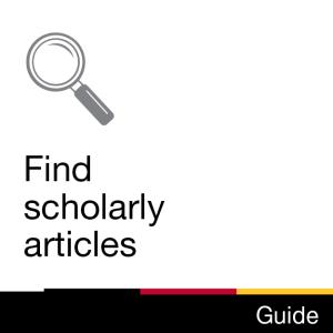 Guide: Find scholarly articles