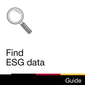 Guide: Find ESG data