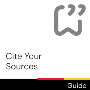 Guide: Cite your sources.