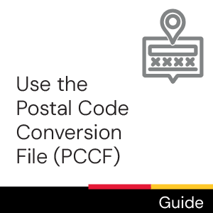 Guide: Use the postal code conversion file (PCCF)