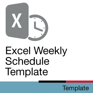 Excel Weekly Schedule Template
