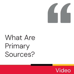 Video: What are primary sources?