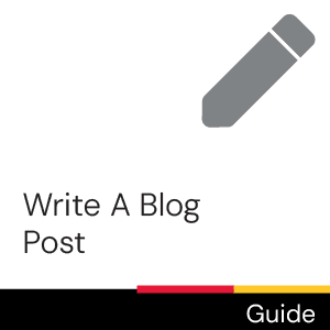 Guide: Write a blog post.