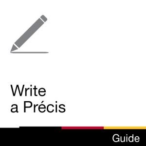 Guide: Write a Précis