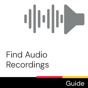 Guide: Find audio recordings