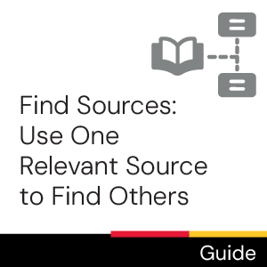 Guide: Find sources: use one relevant source to find another
