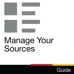 Guide: Manage Your Sources