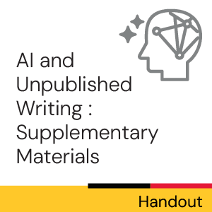 AI and your Unpublished Writing: Supplementary Materials