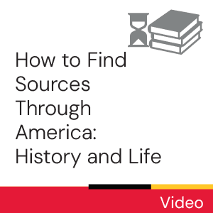 Video: How to Find Sources Through America: History and Life