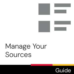 Guide: Manage Your Sources