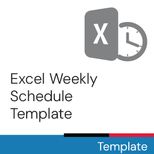 Template: Excel Weekly Schedule Template