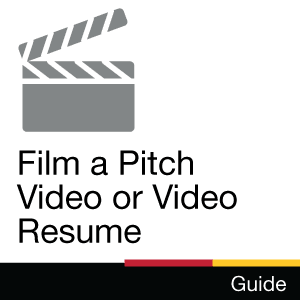 Guide: Film a Pitch video or video resume