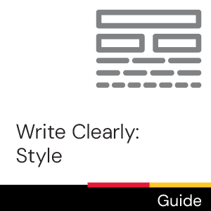 Write Clearly: Style