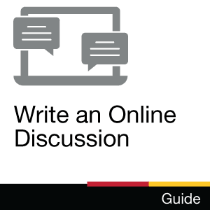 Guide: Write an Online Discussion