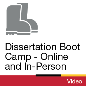 Video: Dissertation Boot Camp - Online and In-Person 