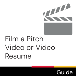 Guide: Film a Pitch video or video resume