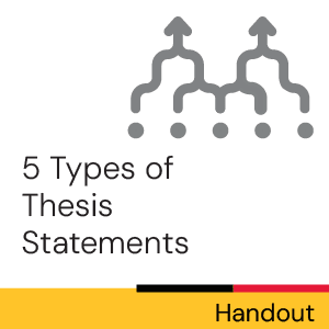 Handout: 5 types of thesis statements
