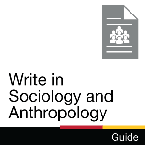 Guide: Write in Sociology and Athropology