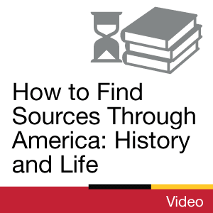 Video: How to Find Sources Through America: History and Life